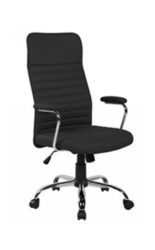 8119 black PU material armrest height adjustable office chair